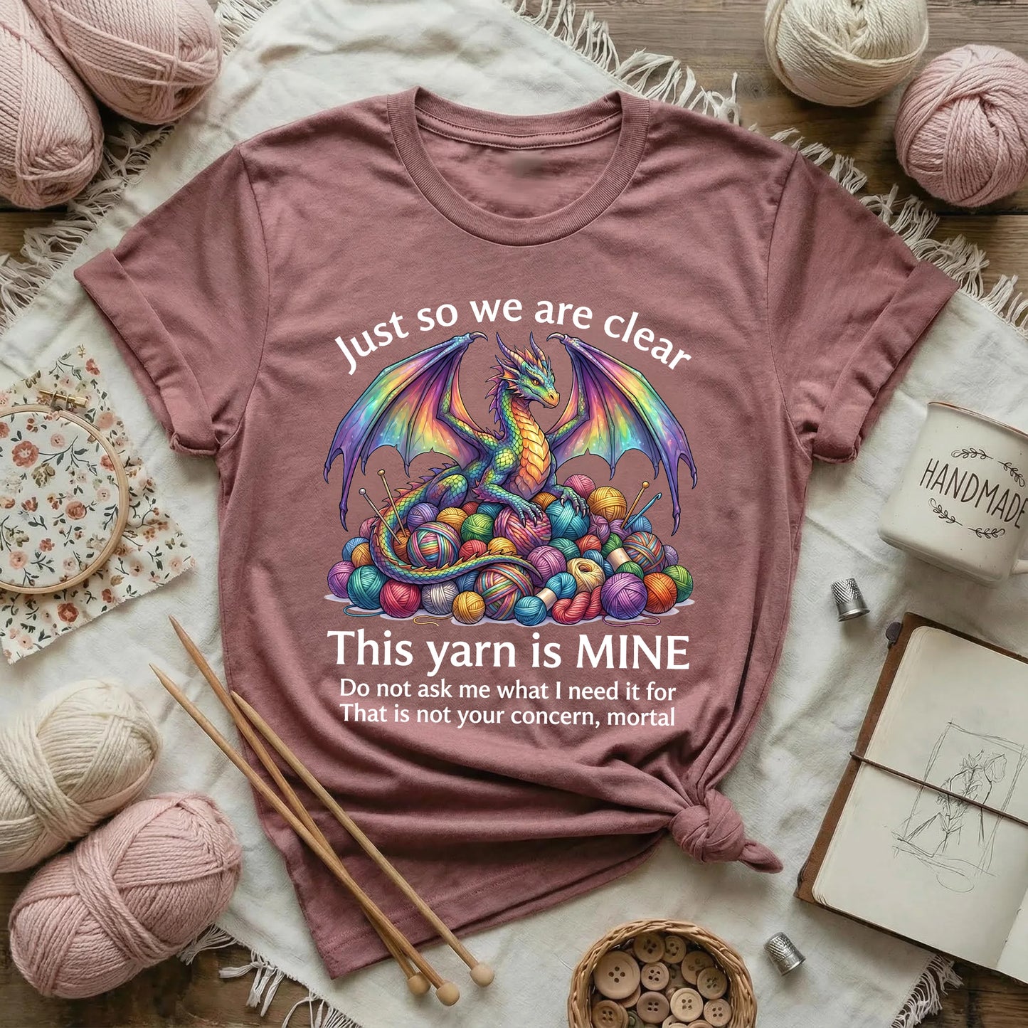 This Yarn Is Mine Dragon T-Shirt