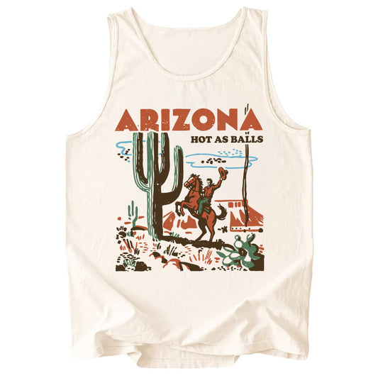 Arizona Hot As Balls Comfort Colors Tank Top