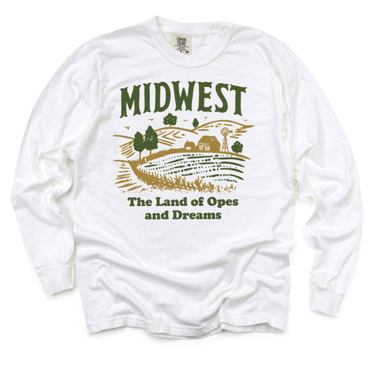 Midwest Land of Opes and Dreams Long Sleeve Tee