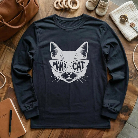 Mama Cat Long Sleeve T-Shirt