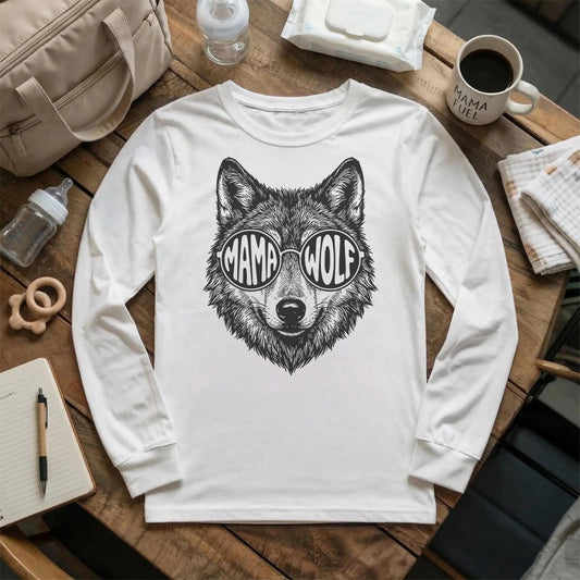 Mama Wolf Long Sleeve T-Shirt