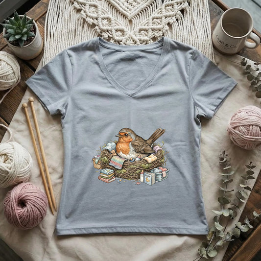 Mom Nest Lady V-neck