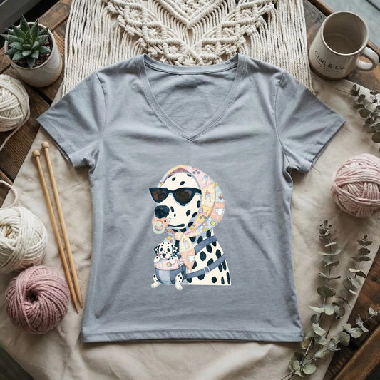 Mama Doggo Energy Lady V-neck