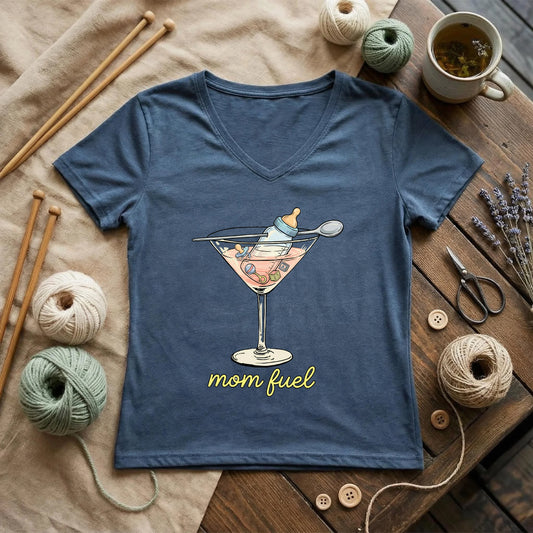 Mom Fuel Lady V-neck