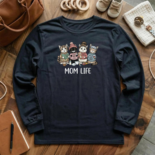Mom Cats Long Sleeve T-Shirt