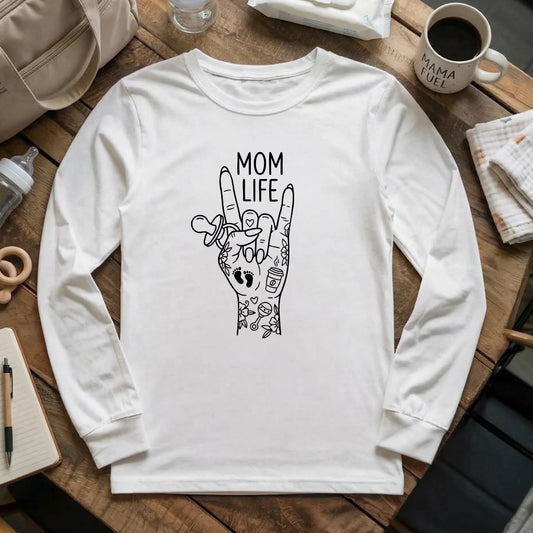Mom Rock Long Sleeve T-Shirt