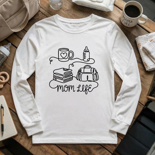 Coffee, Baby, Repeat Long Sleeve T-Shirt