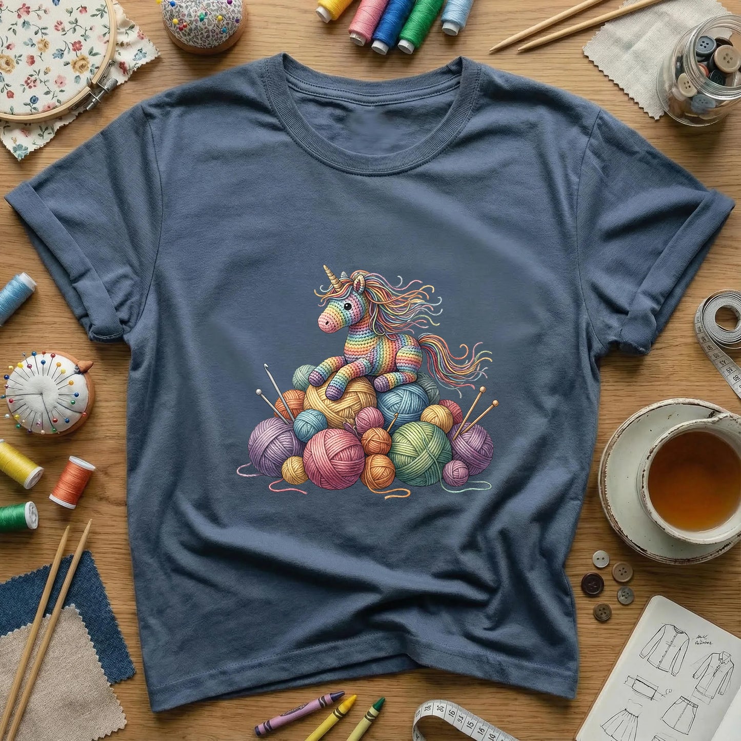 Unicorn Yarn Hoarder T-Shirt