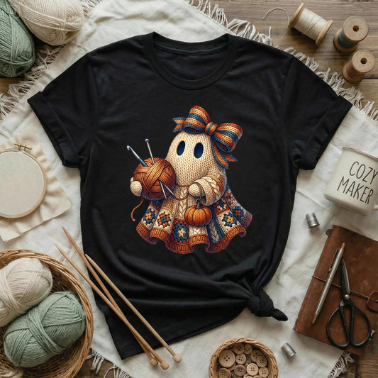 Pumpkin Patch Yarn Ghost T-Shirt