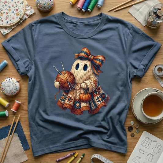 Pumpkin Patch Yarn Ghost T-Shirt