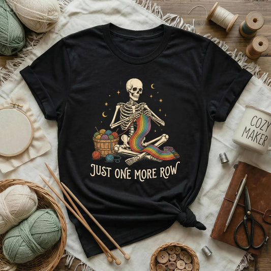 Just One More Row Skeleton T-Shirt