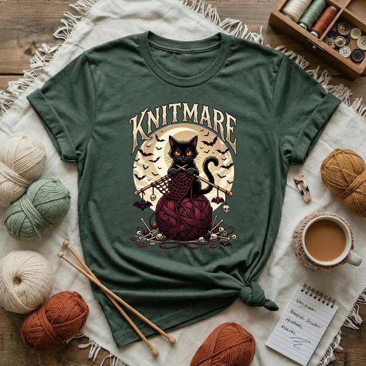 Knitmare Black Cat T-Shirt