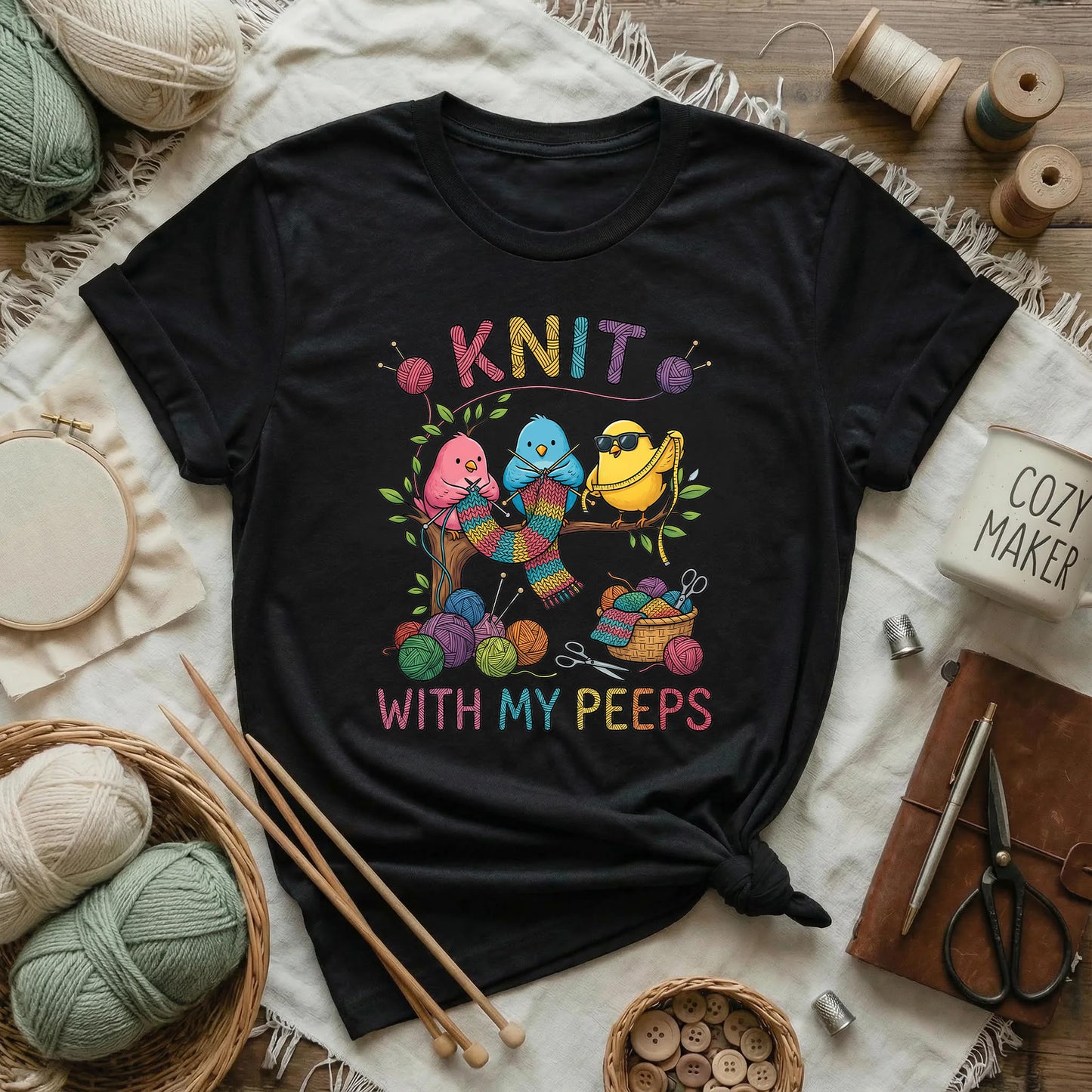 Knit With My Peeps T-Shirt
