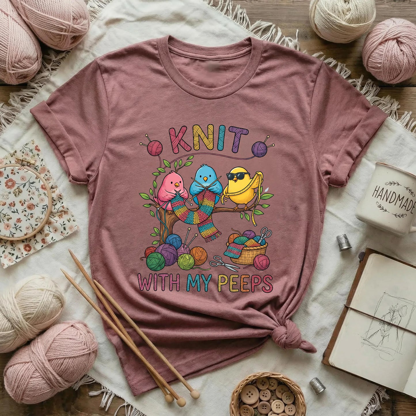 Knit With My Peeps T-Shirt