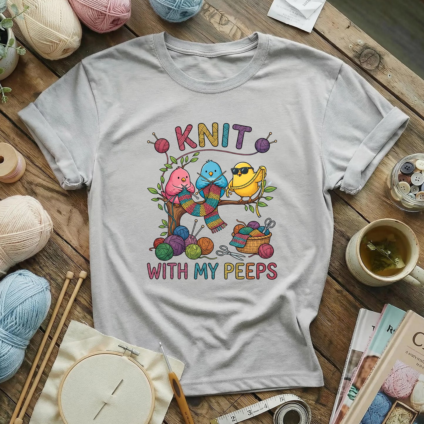 Knit With My Peeps T-Shirt
