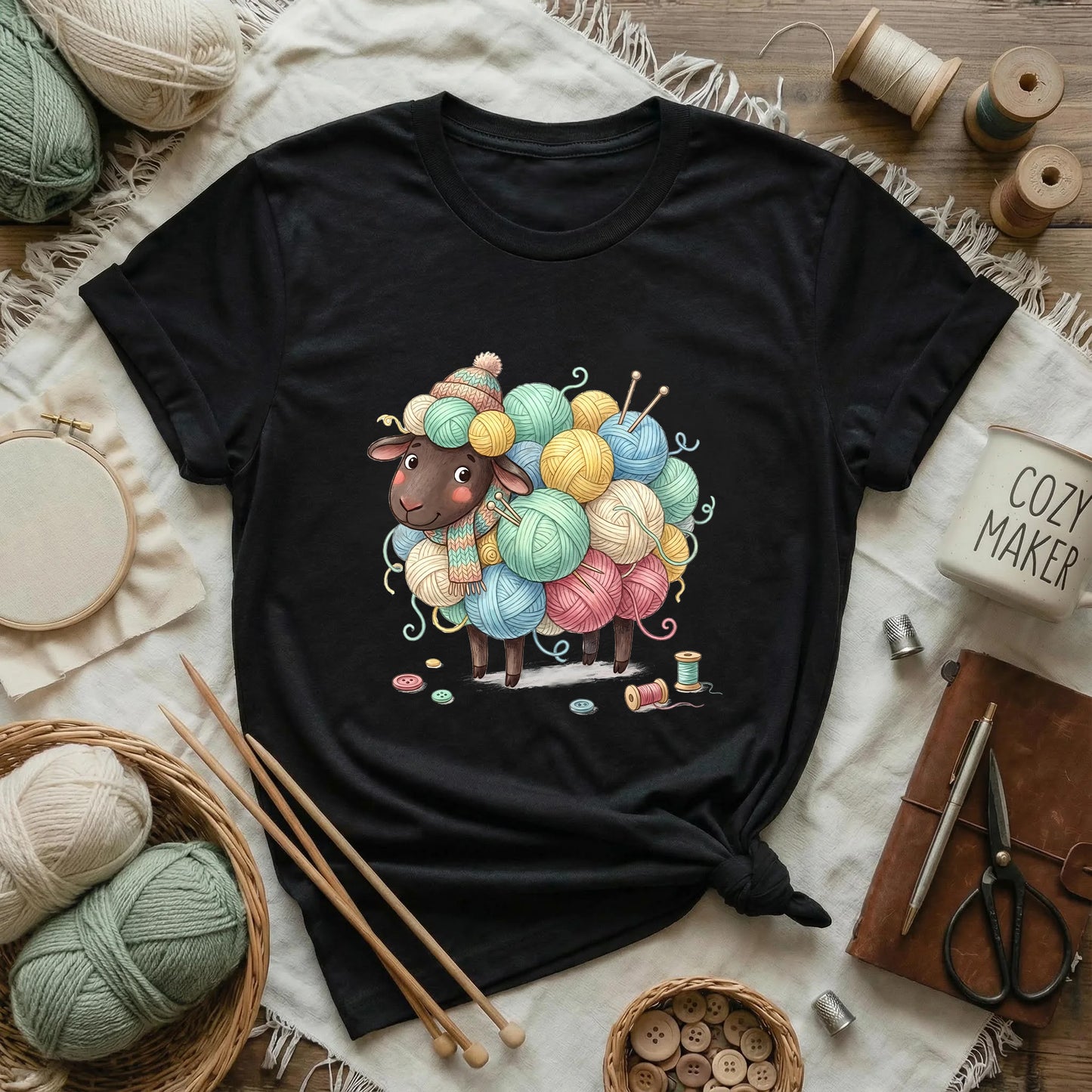 Yarn-Fluffed Sheep T-Shirt