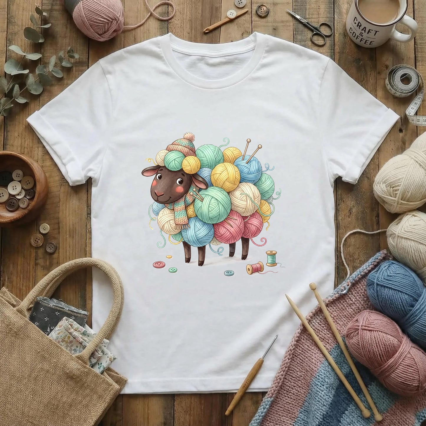 Yarn-Fluffed Sheep T-Shirt