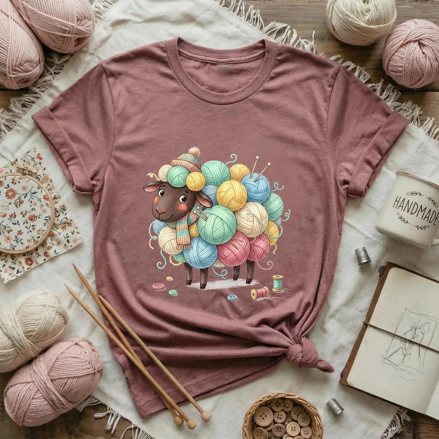 Yarn-Fluffed Sheep T-Shirt