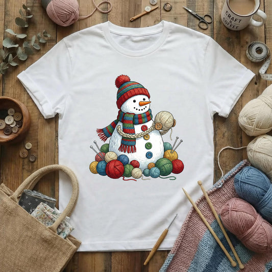 Yarn-Wrapped Snowman T-Shirt