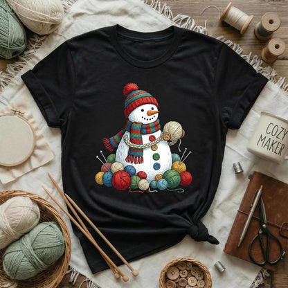 Yarn-Wrapped Snowman T-Shirt
