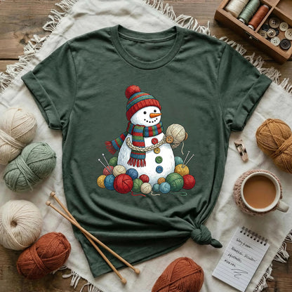 Yarn-Wrapped Snowman T-Shirt
