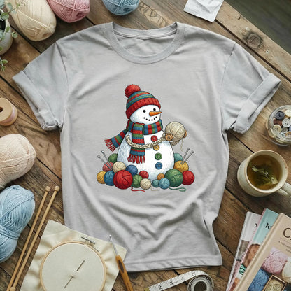 Yarn-Wrapped Snowman T-Shirt