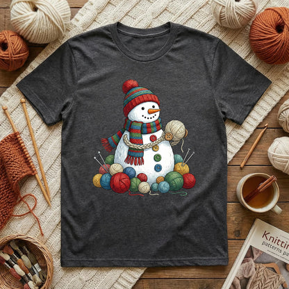 Yarn-Wrapped Snowman T-Shirt