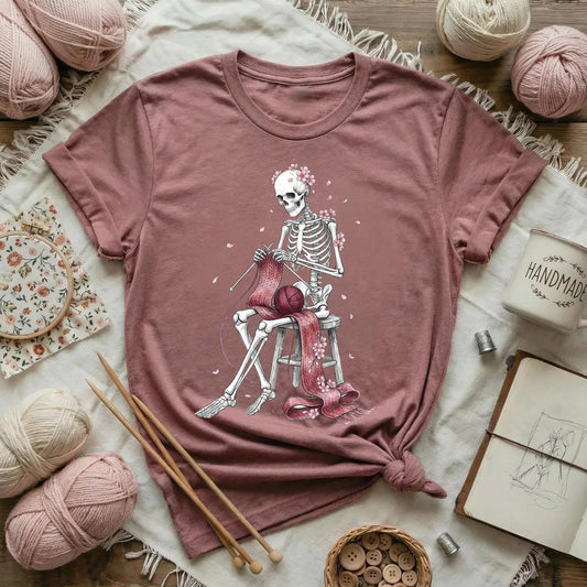 Springtime Skeleton Knitter T-Shirt