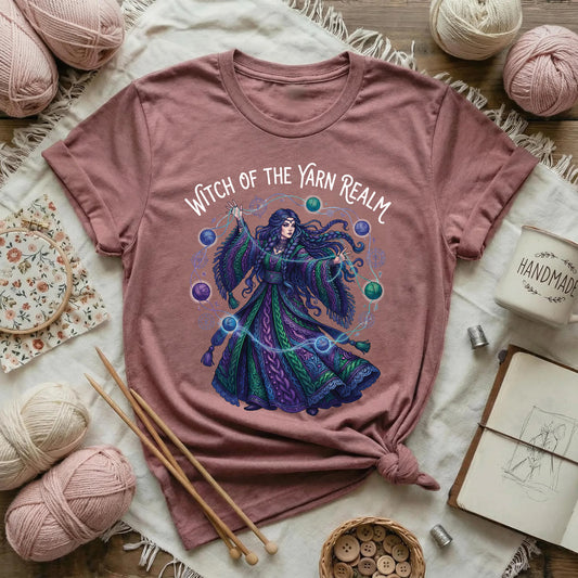 Witch of the Yarn Realm – Midnight Edition T-Shirt
