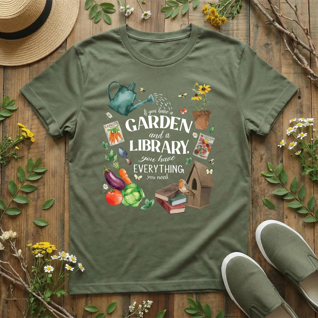 Books, Bees & Garden Dreams T-Shirt