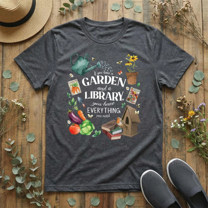 Books, Bees & Garden Dreams T-Shirt