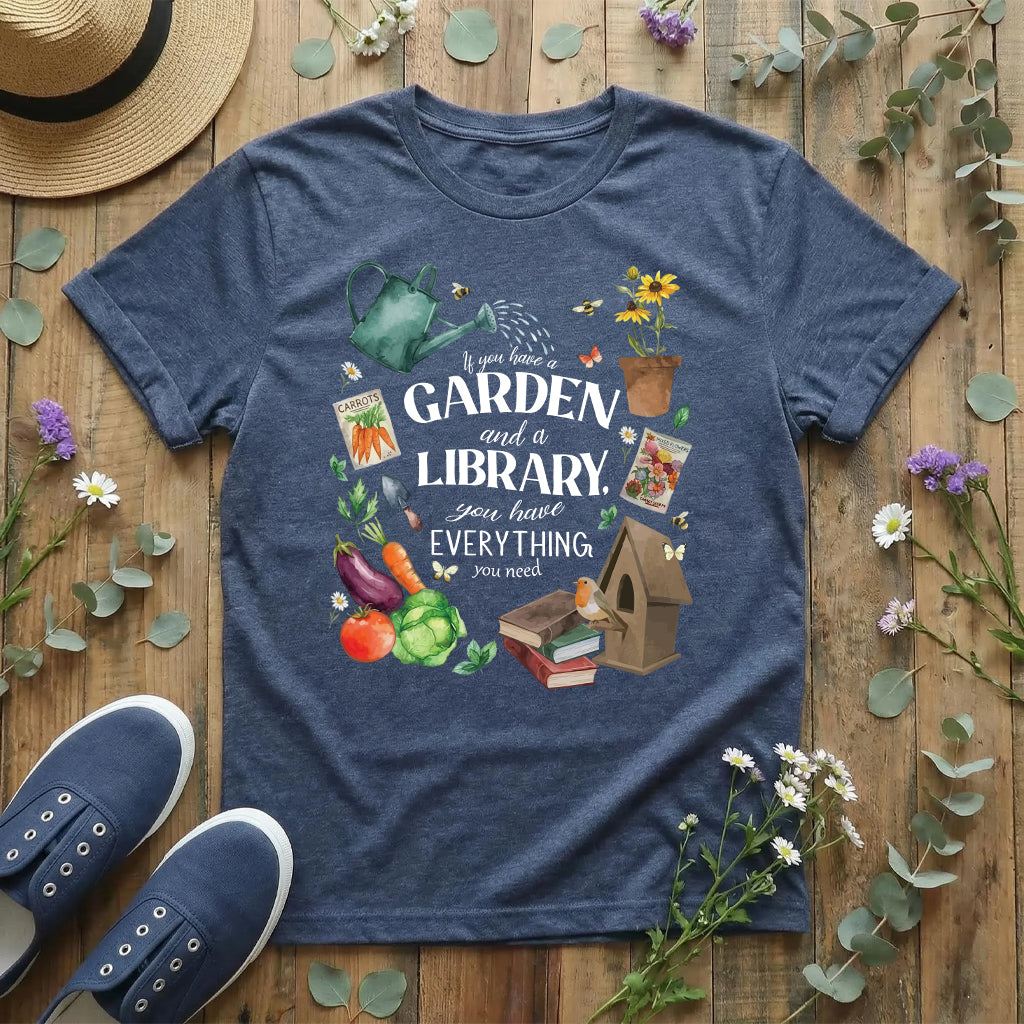 Books, Bees & Garden Dreams T-Shirt