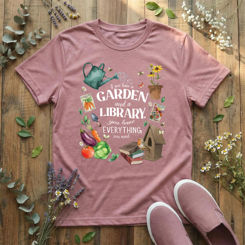 Books, Bees & Garden Dreams T-Shirt