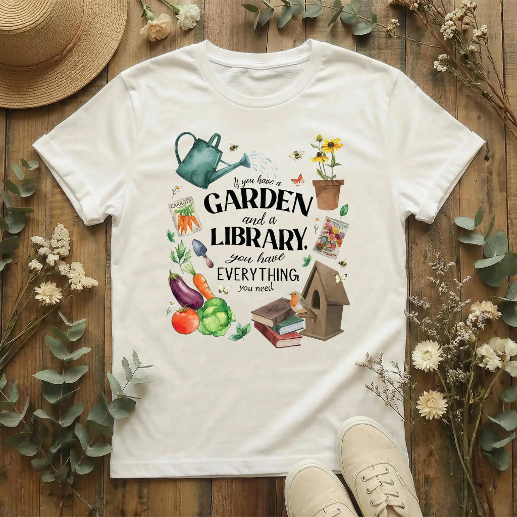 Books, Bees & Garden Dreams T-Shirt
