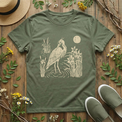 Moonlit Heron T-Shirt