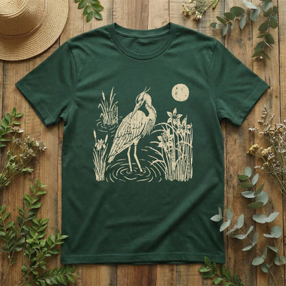 Moonlit Heron T-Shirt