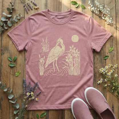 Moonlit Heron T-Shirt