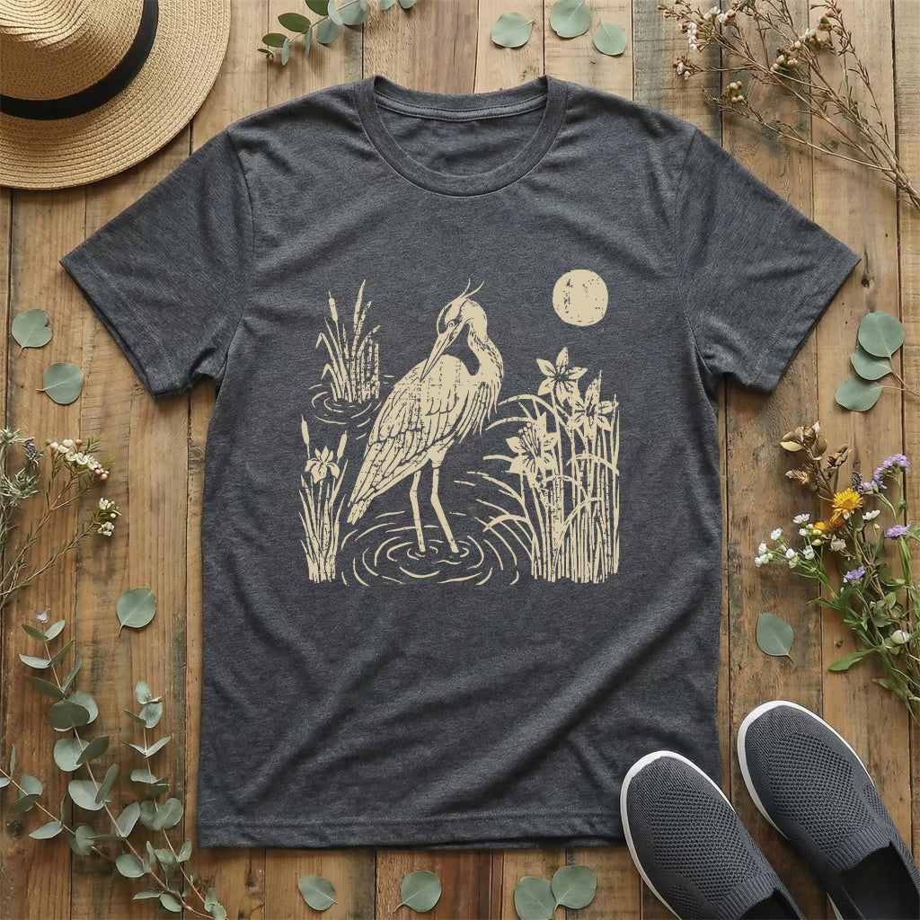 Moonlit Heron T-Shirt