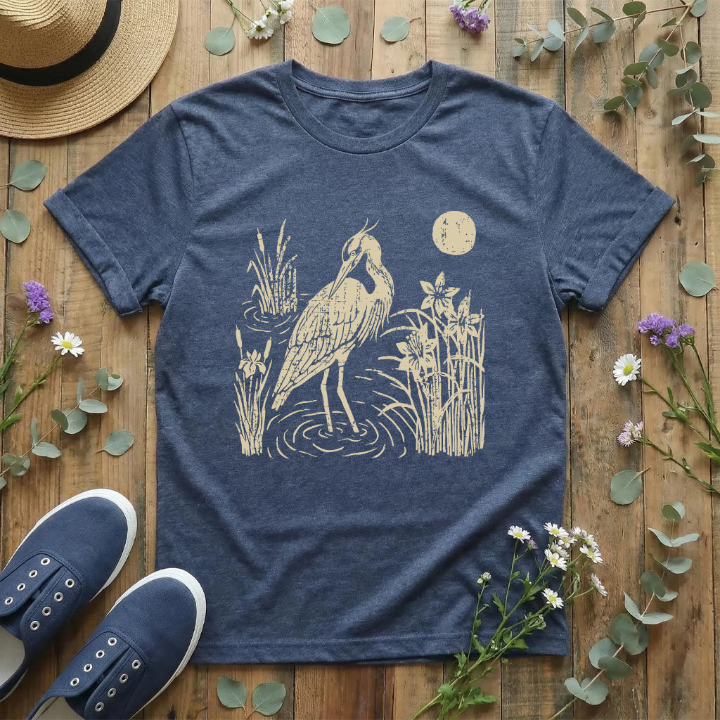 Moonlit Heron T-Shirt