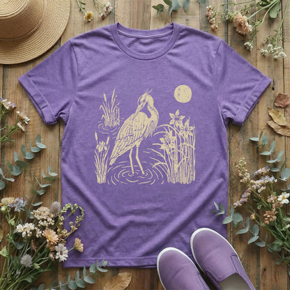 Moonlit Heron T-Shirt