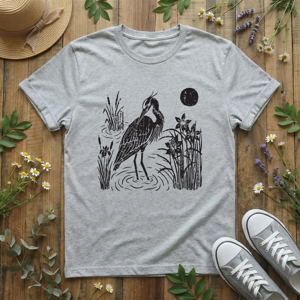 Moonlit Heron T-Shirt