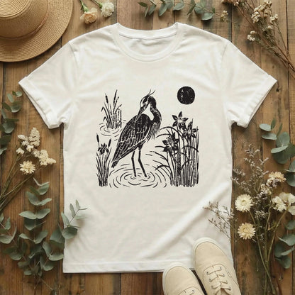 Moonlit Heron T-Shirt