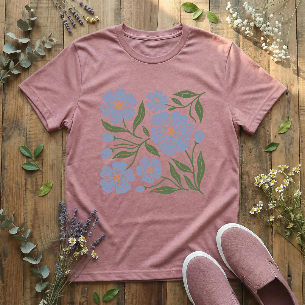 Blue Meadow Bloom T-Shirt