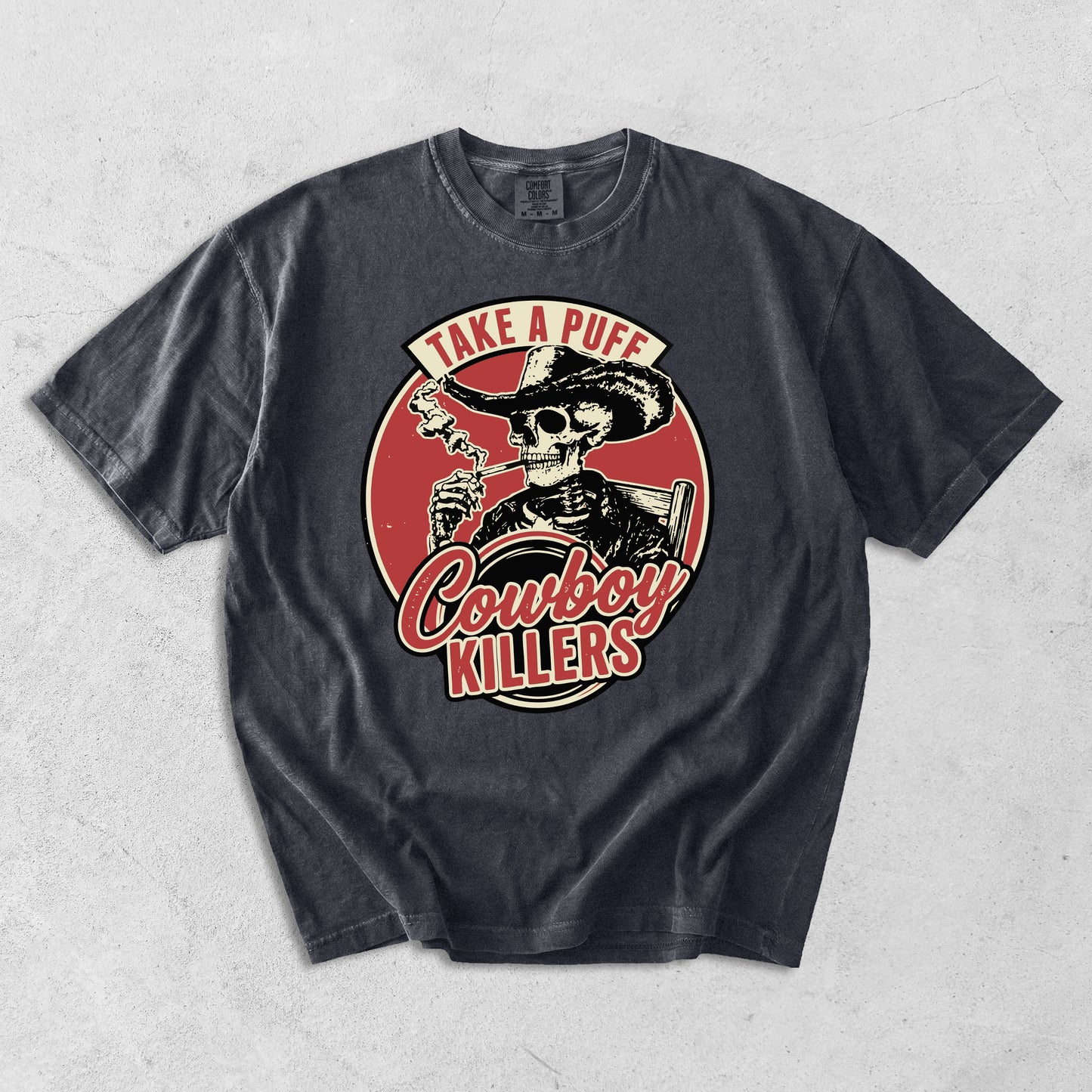 Cowboy Killers Vintage Skull T-Shirt