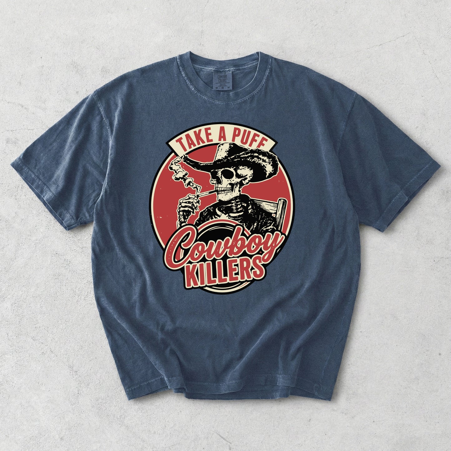 Cowboy Killers Vintage Skull T-Shirt