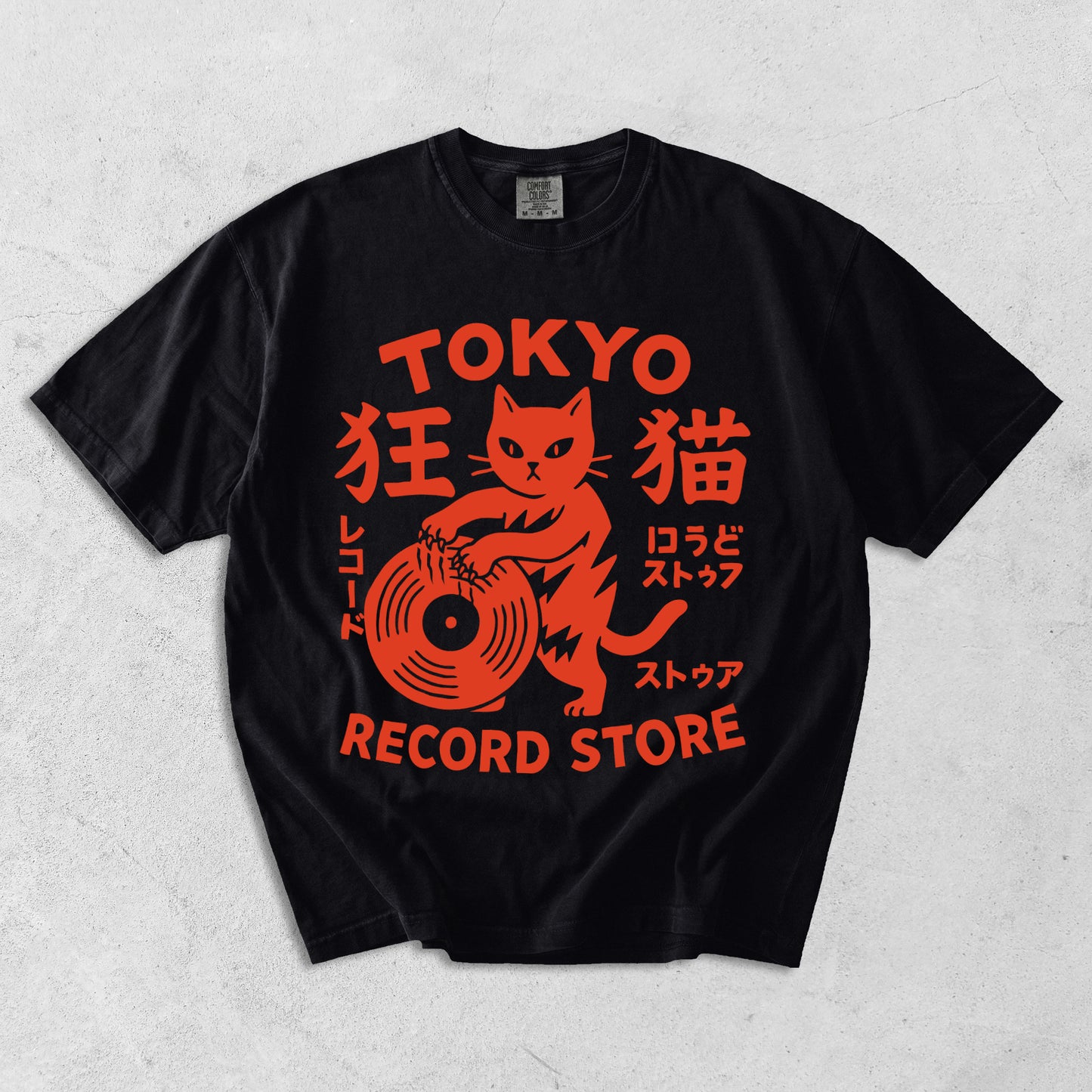 Tokyo Record Cat T-Shirt