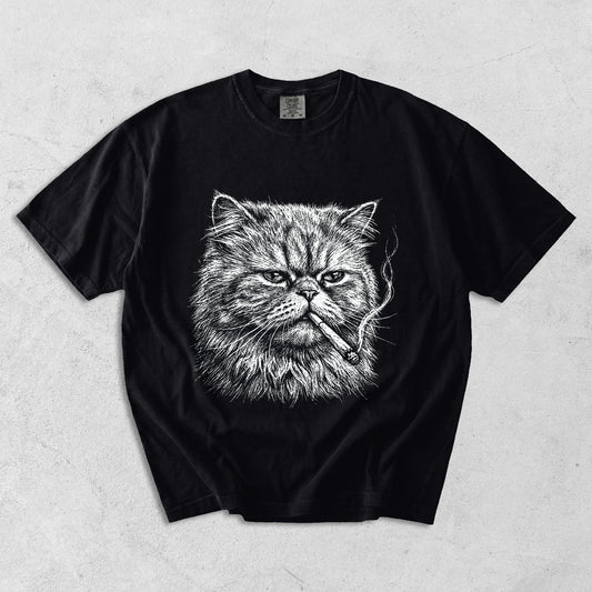 No Mood Cat T-Shirt
