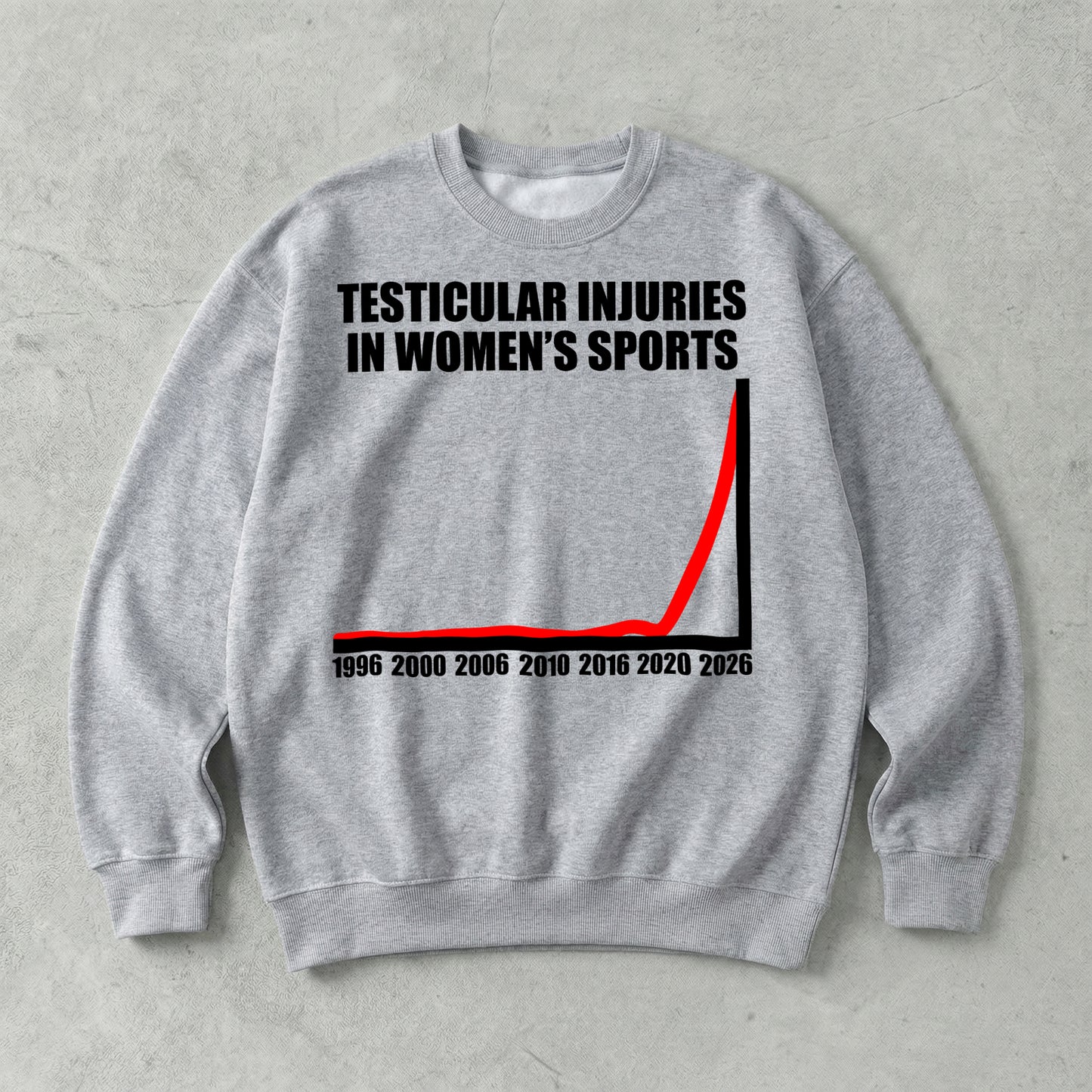 Testicular Injuries in Women's Sports Sweatshirt