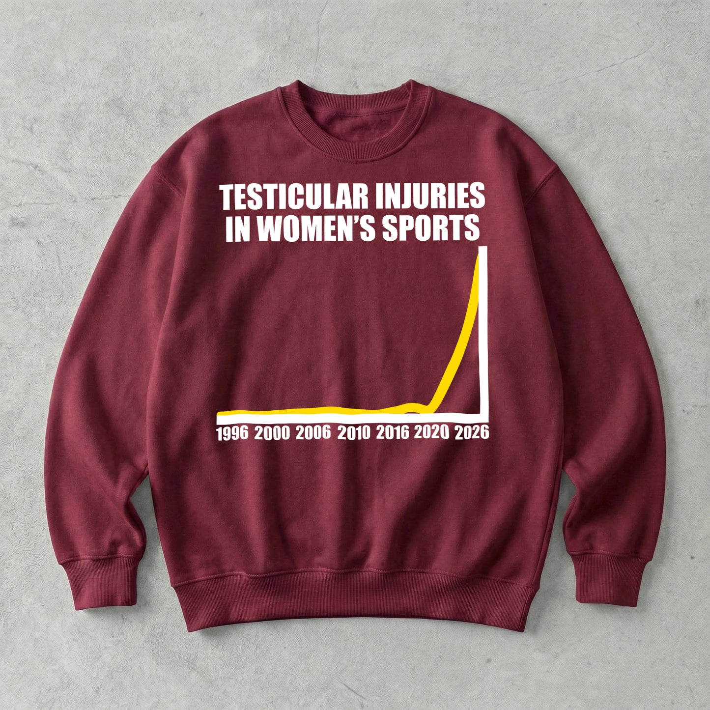 Testicular Injuries in Women's Sports Sweatshirt