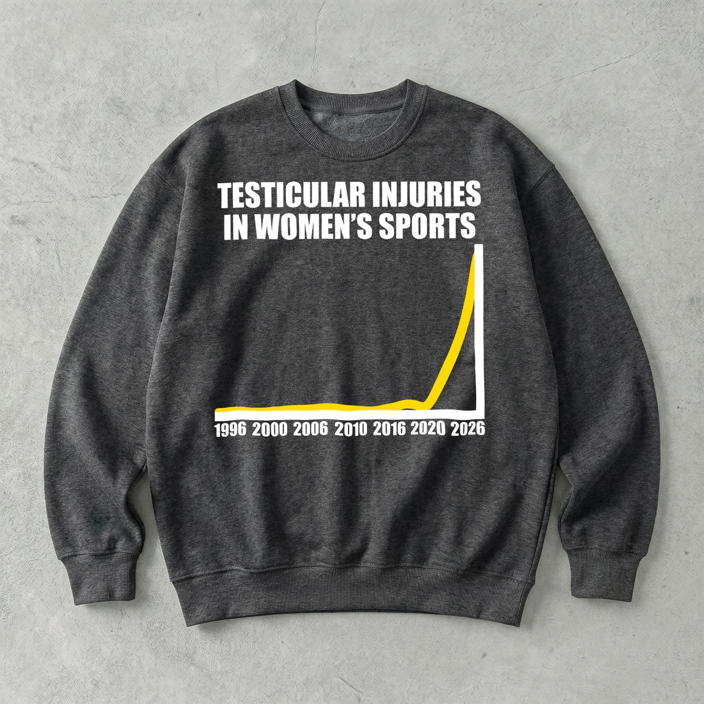 Testicular Injuries in Women's Sports Sweatshirt